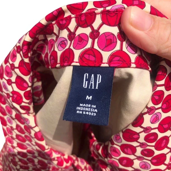 Gap Rose Print Trench Coat size Medium - Picture 2 of 11